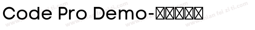 Code Pro Demo字体转换